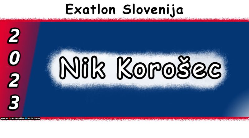 Nik Korošec Exatlon Slovenija