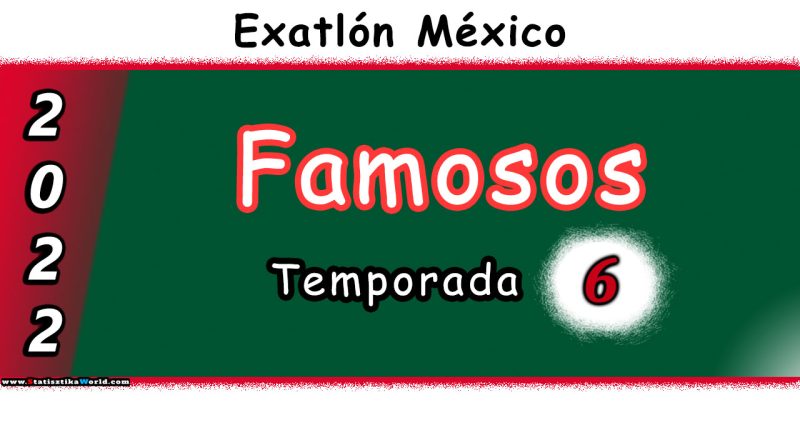 Famosos Sexta Temporada Exatlón
